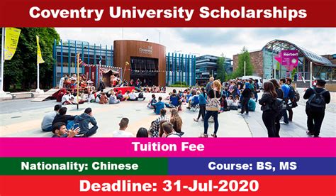 Coventry University Scholarships 2020 in UK - Bright Scholarship