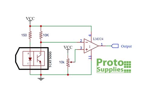 TCRT5000 IR Reflective Optical Sensor (2-Pack) - ProtoSupplies