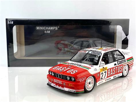 BMW M3 E30 Team Bastos 27 Minichamps 1 18 12305845765 Oficjalne