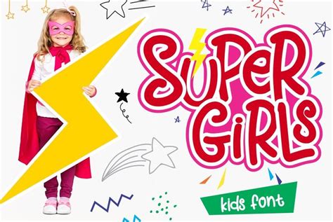 Super Girls Uploaded Kid Fonts Comic Font Free Font