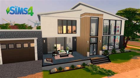 Modern House I Base Game I No CC I Stop Motion I The Sims 4 YouTube