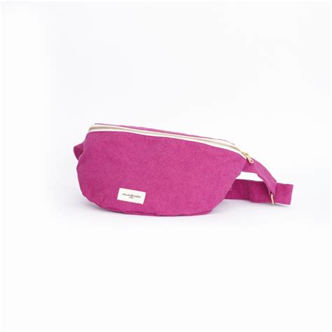 Sac Banane Custine Xl En Coton Recycl Pop Fushia Rive Droite Paris