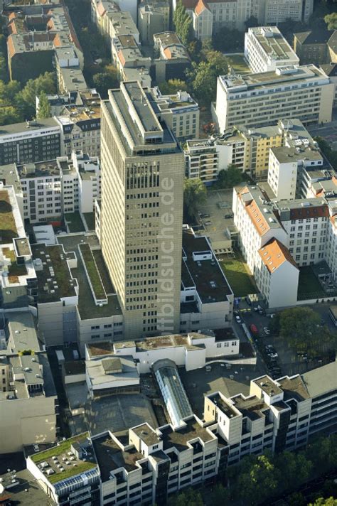 Luftaufnahme Berlin Charlottenburg Hochhaus am Kudamm Carrée in