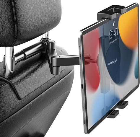 Tryone Car Headrest Tablet Holder Mount Stretchable Backseat Tablets