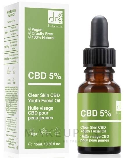 Aceite Facial Dr Botanicals Cbd 5 Clear Skin Cbd Youth Facial Oil Makeup Es