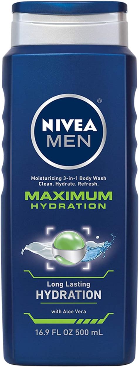 Nivea Men Maximum Hydration 3 In 1 Body Wash Clean