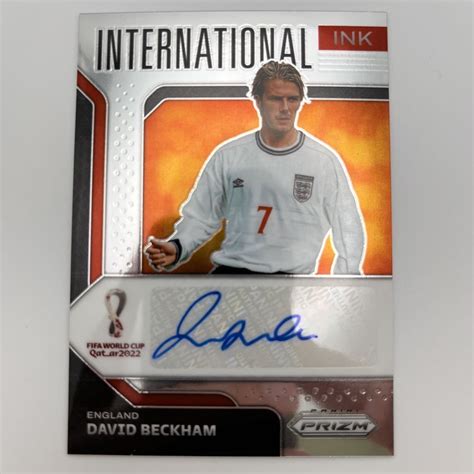 目立った傷や汚れなしデイビッドベッカム David Beckham 2022 Panini Prizm Soccer World Cup