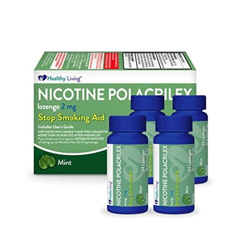 Healthy Living Nicotine Polacrilex Lozenge Stop Smoking Aid Mg Mint