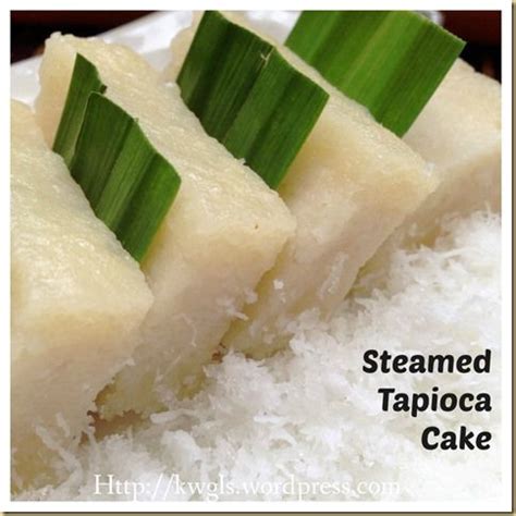 My Mums Tapioca Cakesteamed Tapioca Cake Or Kuih Ubi Kayu