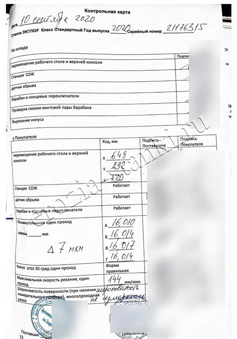 Отчеты о работе Электроэрозионных станков после пусконаладки