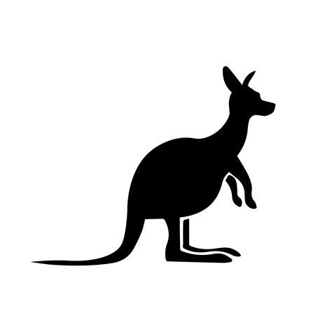 Kangaroo Icon Vector 583757 Vector Art at Vecteezy