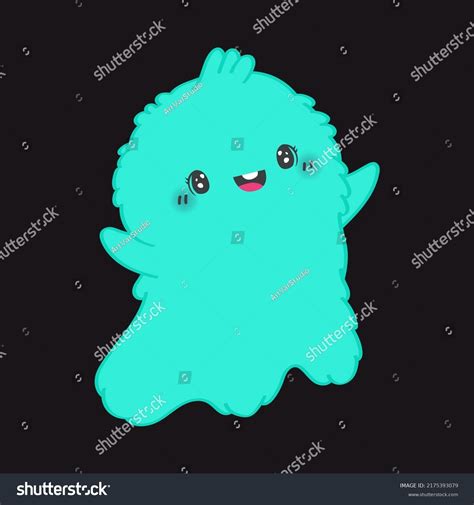 Cute Ghost Clipart Isolated On White Stock Vector Royalty Free