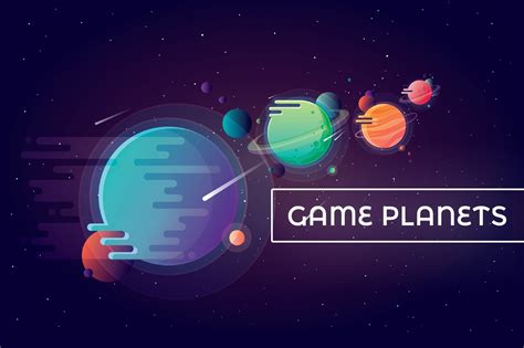 Game Planets Illustrations Creative Market