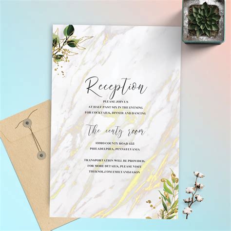 Paper Invitations & Announcements Elegant Flower Bride & Groom Love is ...
