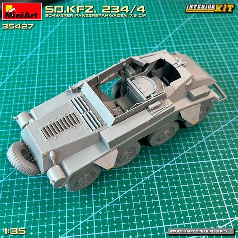 35427 Sd Kfz 234 4 SCHWERER PANZERSPÄHWAGEN 7 5 cm INTERIOR KIT Miniart