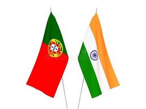 Portugal and India. the Portuguese and Indian Flags. Official Colors ...