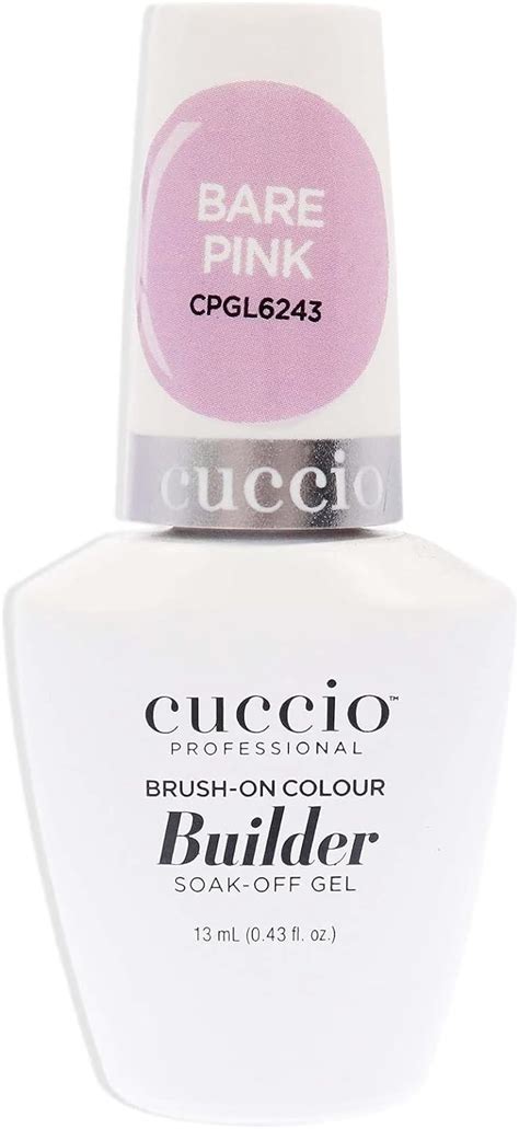 Cuccio Brush On Colour Builder Gel With Calcium LED UV 13ml Bare Pink