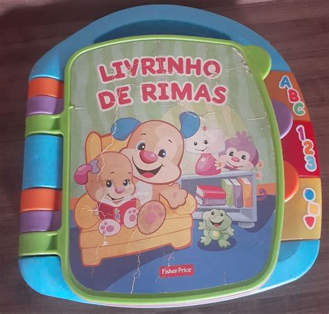 Livrinho de Rimas Fisher Price Brinquedo para Bebês Fisher Price