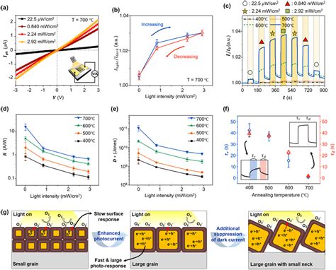 Optoelectronic Properties Of The Cuo Photodetectors A I Ph V Curves