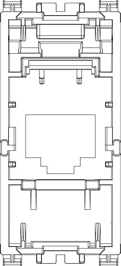 Rj45 Amp Avaya Adaptor Grey 19338c