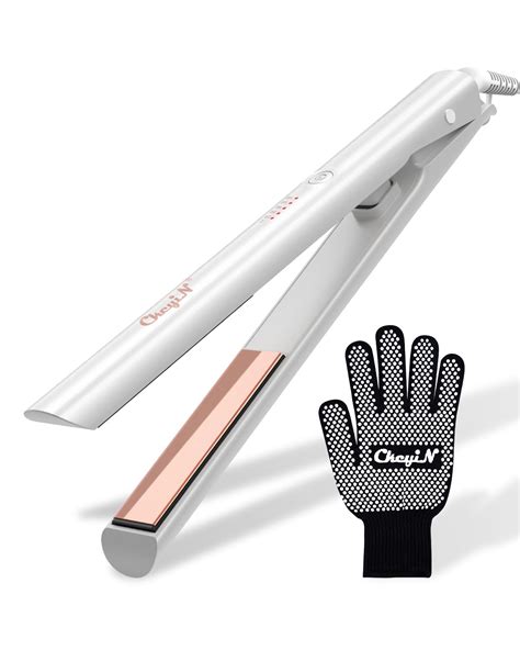 CkeyiN 2 In 1 Hair Straightener And Curler 1 Inch Ceramic Plate Flat