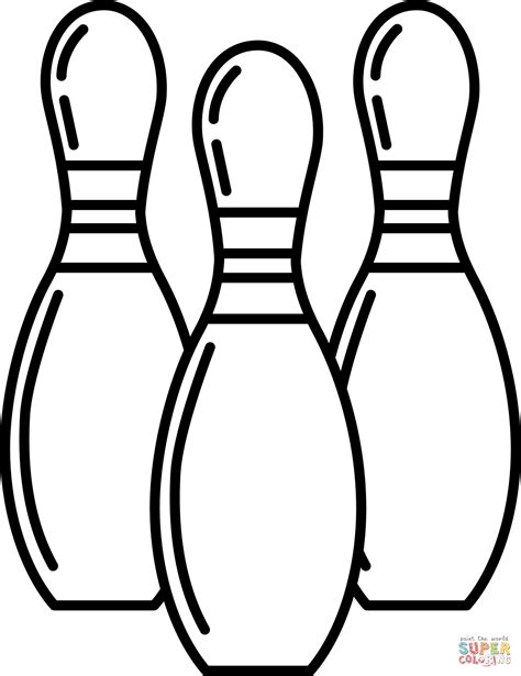 Coloriage Quille de bowling Coloriages à imprimer gratuits