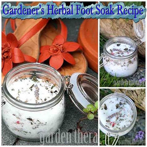 Gardeners Herbal Foot Soak Recipe Lil Moo Creations