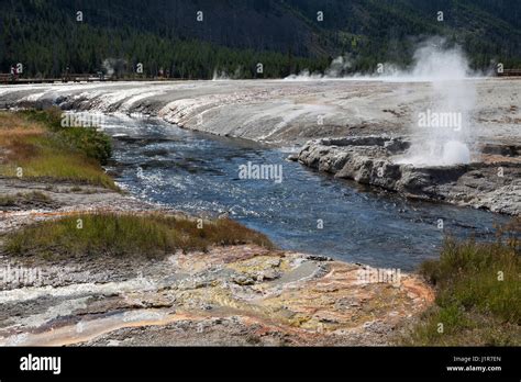 Hot Springs And Mineral Deposits At Iron Spring Creek Black Sand Basin