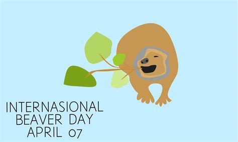 Abstract Illustration Vector Graphic Of International Beaver Day Day