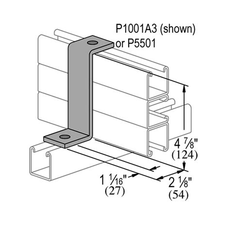 P2469 2 Hole Z Shape Fitting Unistrut Midwest