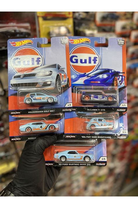 Hot Wheels Premium Real Rider Gulf Racing Set Of J Toys Off