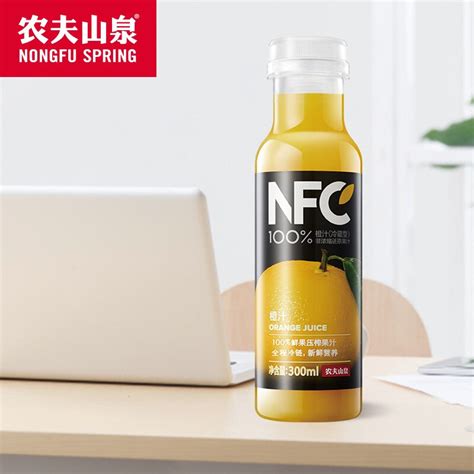 农夫山泉NFC鲜榨冷藏果汁饮料芒果苹果凤梨橙汁鲜果冷压榨300ml 虎窝淘