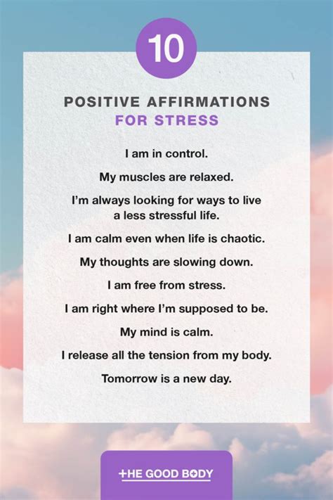 Affirmations For Stress Relief To Help You Unwind