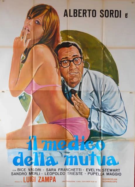 Il Medico Della Mutua Alberto Sordi Sexy Manifesto Originale Poster