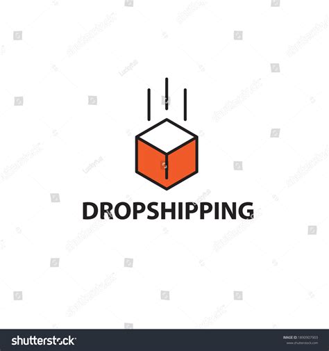 Modern Simple Logo Dropshipping Company Stock Vector Royalty Free