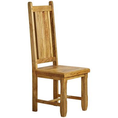 Baku Light Dining Chair In Natural Solid Mango Wooden Seat