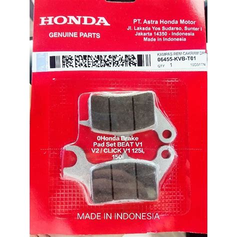 Honda Brake Pad Set Beat V V Click V I I Shopee Philippines