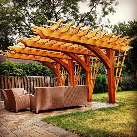 Building A Red Cedar Pergola Extreme How To