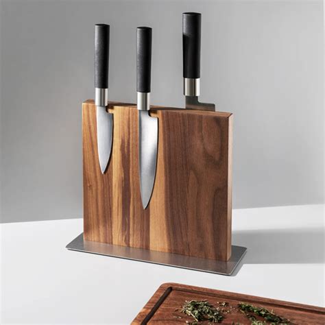 Gardenix Decor Wood Magnetic Knife Block Double Sided Wooden Magnet