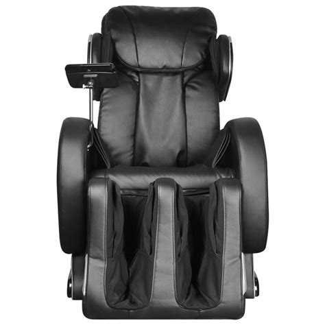 Chaise De Massage électrique En Simili Cuir Noir