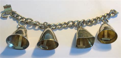 Vintage Napier Sterling Silver Bell Bracelet Modernism