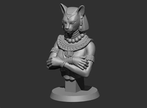 Bastet Bust D Model D Printable Cgtrader