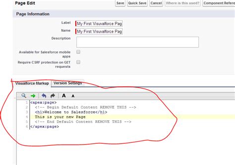 Visualforce Creating Simple Page Salesforcetutorial