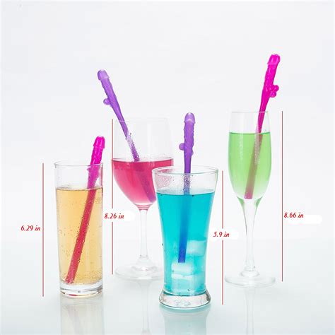 10pcs Bachelorette Hen Party Penis Straws Willy Penis Drinking Sipping