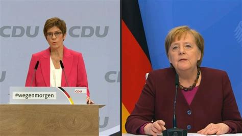 Akk Und Merkel Eröffnen Bundesparteitag Der Cdu