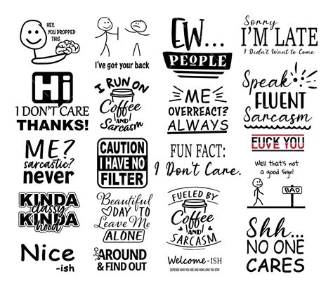 Sarcastic SVG PNG PDF Sarcastic Quotes SVG Funny SVG