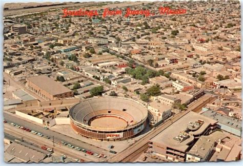 Postcard Juarez Bullring Plaza de Toro Mexico Largest Border City North ...