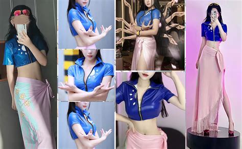Teilwenl Nico Robin Cosplay Costume For Women Anime Nico