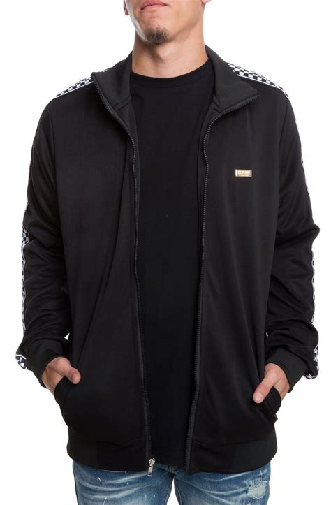 Reason Bergen Check Track Jacket In Checker T 7 Blk Shiekh