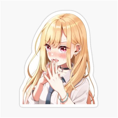 Marin Kitagawa Cute Blushing Sticker For Sale By Juliegoodman92